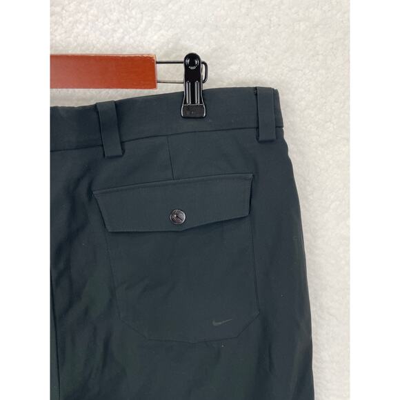 Nike Tiger Woods Platinum‎ Mens 34 Black Golf Shorts Stretch Performance TW Logo - Picture 8 of 10